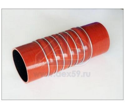 Патрубок охладителя ЯМЗ-651 (L-255мм, д-р 90 мм) силикон 5010315487 купить с доставкой по Перми и РФ