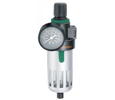 JAZ-0533 Фильтр-сепаратор с регулятором давления для пневматического инструмента 3/8