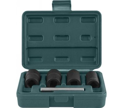 AN040120 Спиральные головки для демонтажа поврежденного крепежа в наборе, 17, 19, 21, 22 мм, 5 предметов AN040120 купить с доставкой по Перми и РФ