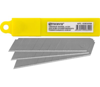 GUK197SB Сменные лезвия для ножа хозяйственного универсального GUK197, 10 шт. GUK197SB купить с доставкой по Перми и РФ