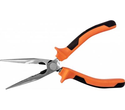 420108 Длинногубцы прямые с двухкомпонентными рукоятками, 200 мм 420108 купить с доставкой по Перми и РФ