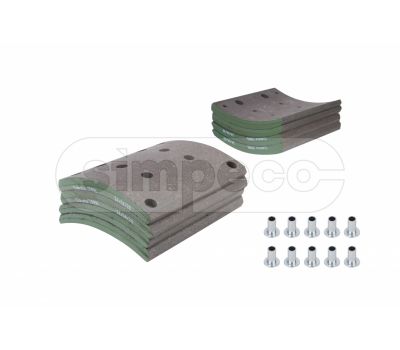 Рем.комплект тормозных колодок МАЗ 5440 (1 ремонт) задняя ось  (8 накладок) 5440-3502105-02 R1/SP0401.0030 купить с доставкой по Перми и РФ