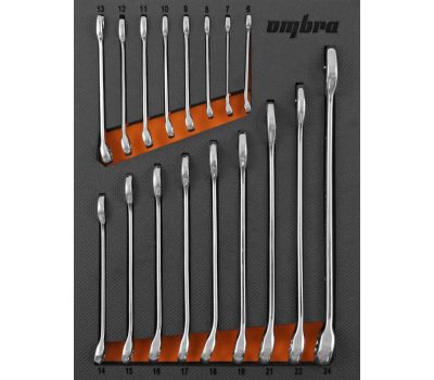 OMT17STE Набор ключей комбинированных в EVA ложементе 280х375 мм, 17 предметов OMT17STE купить с доставкой по Перми и РФ