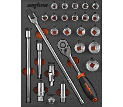 OMT26STE Набор головок торцевых 1/2