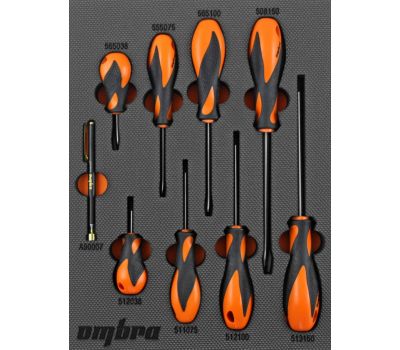 OMT9STE Набор отверток стержневых Basic в EVA ложементе 280х375 мм, 9 предметов OMT9STE купить с доставкой по Перми и РФ