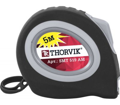 SMT519AM Рулетка с магнитным захватом и автостопом, в обрезиненном корпусе, 5 м SMT519AM купить с доставкой по Перми и РФ