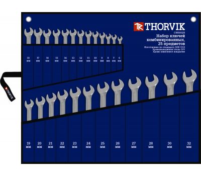 CWS0025 Набор ключей гаечных комбинированных в сумке, 6-32 мм, 25 предметов CWS0025 купить с доставкой по Перми и РФ