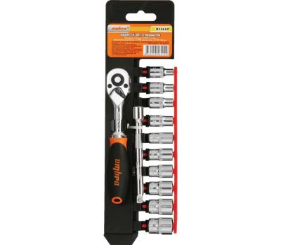 911412 Набор головок торцевых с аксессуарами 1/4