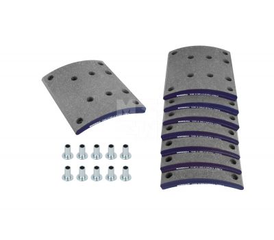 РК торм колодок МАЗ 5440 стандарт задних  8 накл ( 222 мм ) 5440-3502105/M2194960-P купить с доставкой по Перми и РФ